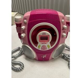 Vintage Barbie Pink Cassette Radio As is Not Tested